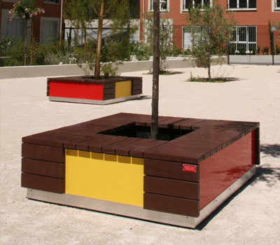 DALOS module banquette en plastique recyclé