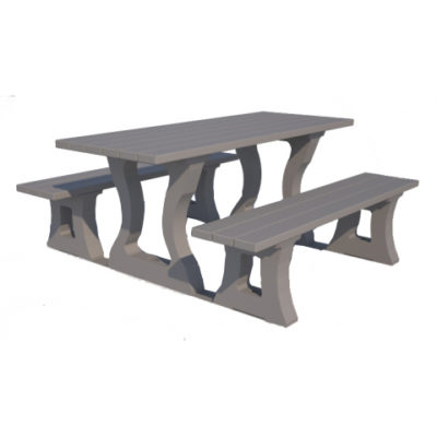 RIVA TABLE 1800 plastique recycle Mix Urbain