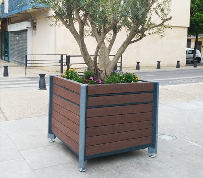 Jardinière VANELYS en plastique recyclé